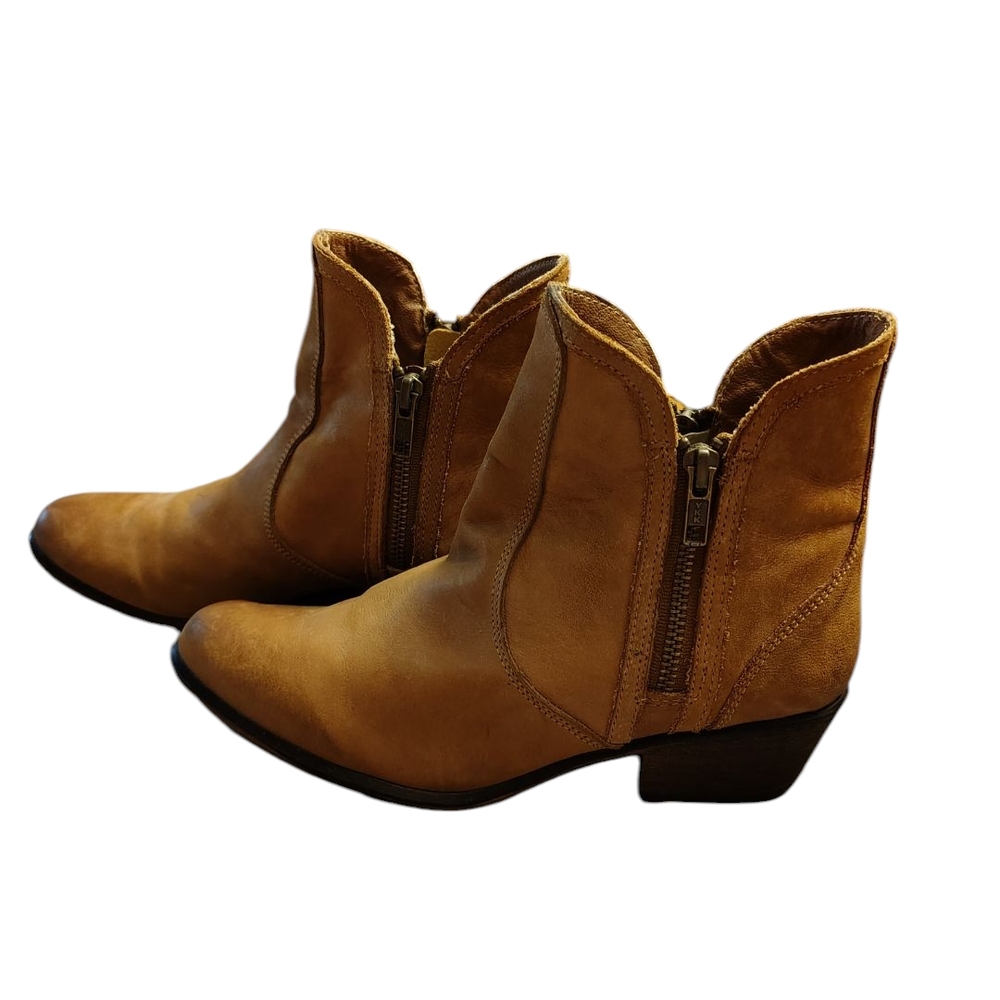 👢Steve Madden Brown Ankle Boots with Zipper
